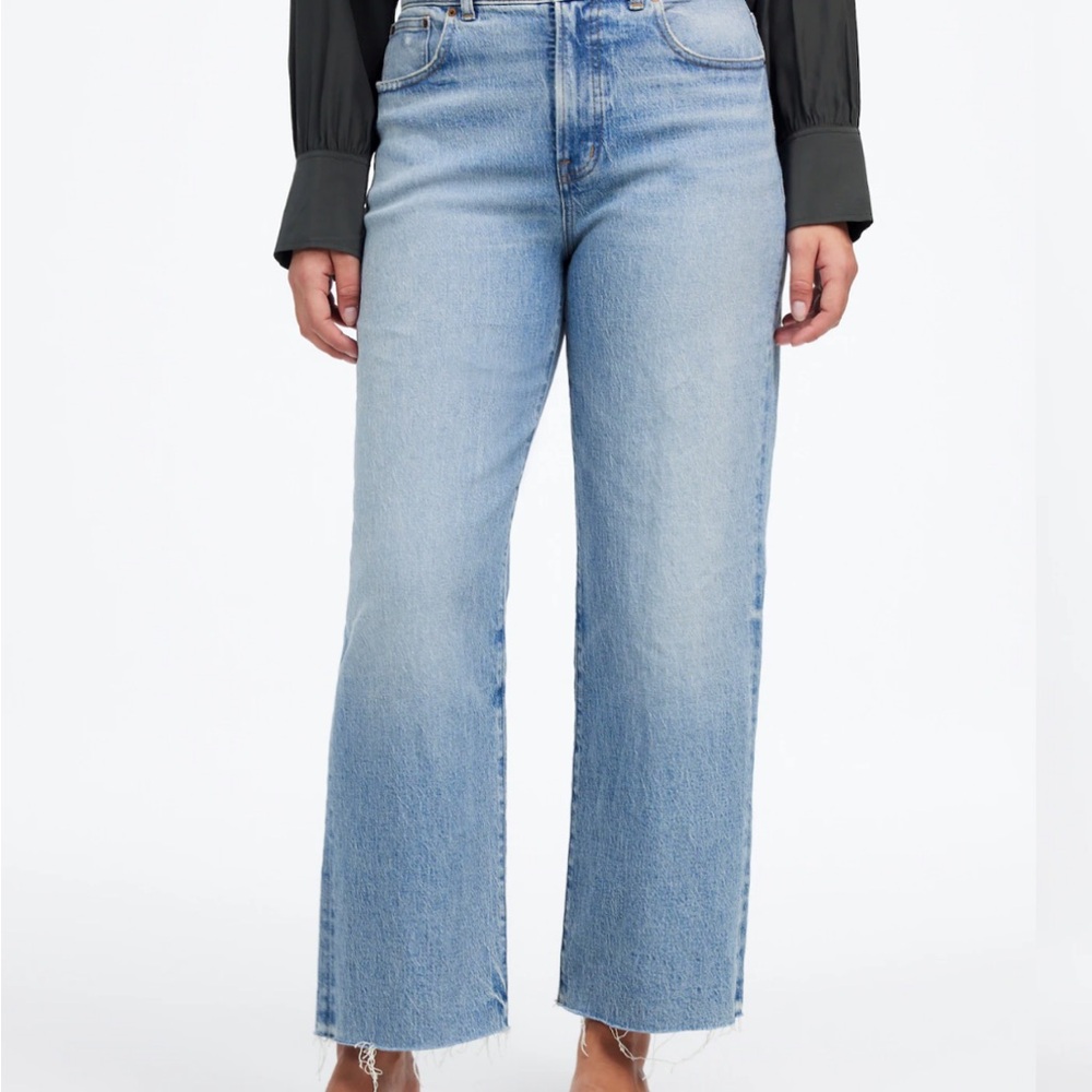 Madewell Light Wash Straight Leg Jeans